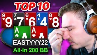 Turning ACES into a BLUFF for 200BB?! | Top 10 Hands Ep. 174