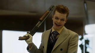 Jerome Looking For Jeremiah With A Shotgun In An Office Building (Gotham TV Series)