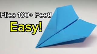 How to Make a Paper Airplane That Flies SUPER Far. Warhawk