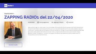 Giorgio Agamben Zapping Radio 1 Interview 2020