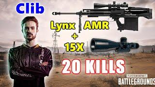 Clib & Alisa - 20 KILLS - LYNX AMR + 15X - DUO - PUBG