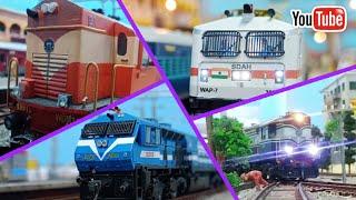 Indian Railways Model Train Run Compilation Part 4 | HO Scale Model Train | WAP 7 Model | train