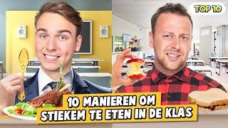 10 MANIEREN OM STIEKEM TE ETEN IN DE KLAS!