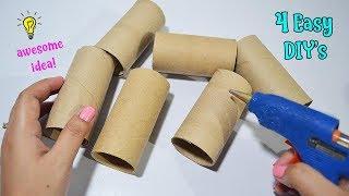 4 Ways To ReUse/Recycle Empty Tissue Roll| Best Out of Waste