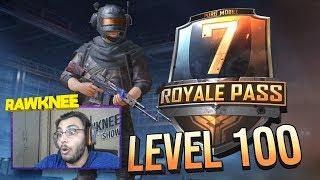 ROYAL PASS SEASON 7 LEVEL 100 | PUBG MOBILE NEW UPDATE | RP100 MAXED OUT | RAWKNEE