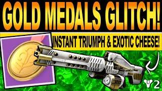 Destiny 2 | GOLD MEDALS GLITCH! How To Get INSTANT Complete TRIUMPH, HEIR APPARENT Cheese & Farm!