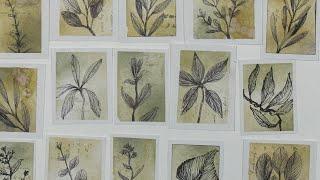 How to make mini botanical sketches for your journals.