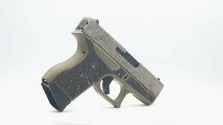 First Meh Attempt Blasting Cerakote Off A Glock 43 with my Fiber Laser