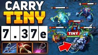 30 Kills Tiny One Shot Meta Best Hard Carry in 7.37e | Dota 2 Gameplay