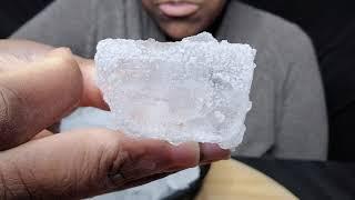 TUBE ICE FRESH OUT THE FREEZER | CRUNCHY | HARD ICE | #iceeating #asmr #asmrice