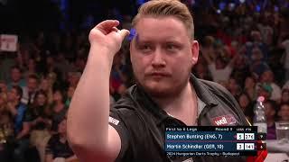 SCHINDLER STRIKES PERFECTION! | NINE-DART MADNESS | 2024 Hungarian Darts Trophy