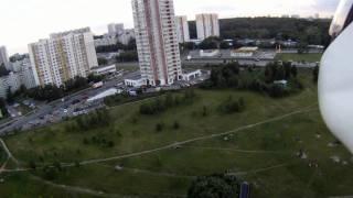 Flight FPV RC Helicopter. Moscow. Yasenevo.