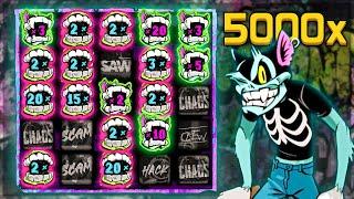 INSANE 5000X WIN On CHAOS CREW 2 SLOT!! (BIGGEST WIN)