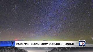 Astronomers to look out for rare meteor storm