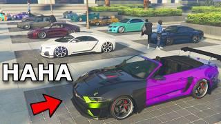 We Copied A Random Freemode Car And Came To A Car Meet... GTA Online