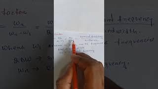 Q factor। Resonant frequency। Bandwidth। physics formula sheets। physics formula। neet। iit। JEE। 2।