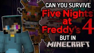 Can You Survive FNAF 4 but in Minecraft?