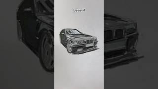 BMW E36 по уровням #drawing #bmw #art