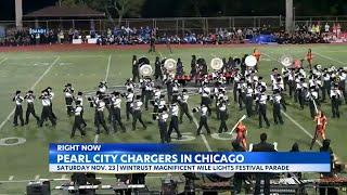 Pearl City High School Marching Band makes history in Chicago parade