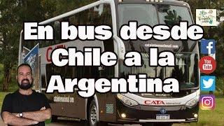 En bus desde CHILE a la ARGENTINA.