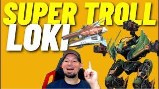 War Robots: super troll loki with minigun sharpshooter drone