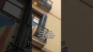 Barcelona plans tackling housing crisis by banning short-term apartment rentals for tourists #shorts