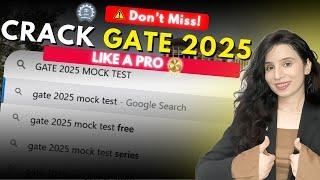 GATE 2025: Top Mock Test Secrets  That Most Coaching Centers Won't Reveal! [MUST WATCH] 