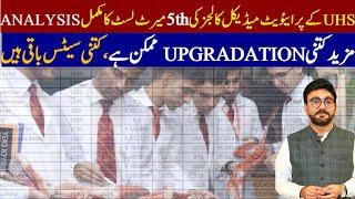 UHS 5TH MERIT LIST  | 5th & Last College-Wise Selection List | Private Medical Colleges Punjab