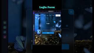 Create a website login form using html CSS and JS | JavaScript Projects