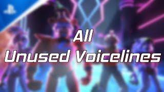 FNaF Security Breach All Unused Voicelines