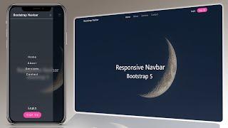 How To Make Responsive Navbar with Bootstrap 5 | Step by Step Tutorial