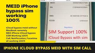 MEID iPhone 6S iCloud bypass With SIM working without Mac, iPhone MEID Device iCloud bypass SIM work