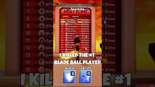 I Killed The Best Player In Roblox Blade Ball  #bladeball