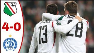 Legia Warszawa vs Dinamo Minsk (4-0), All Goals Results/Highlights Luquinhas Goals, Marc Gual Goals