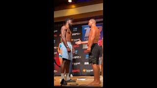 Efe Ajagba Refuses to Shake Darmos Hand | #shorts #pedrazacommey  Fight Saturday 10:30 PM ET ESPN