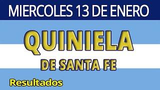 resultados del sorteo de la Quiniela de Santa Fe de miercoles 13 de Enero de 2021