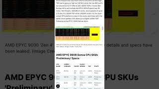 AMD EPYC 9000 Genoa CPU Family Leaks Out  Zen 4