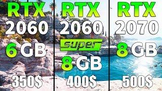 RTX 2060 SUPER vs RTX 2060 vs RTX 2070 Test in 8 Games