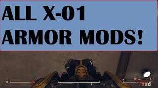 FALLOUT 76 : All X-O1 Power Armor Mods what you need to craft them?