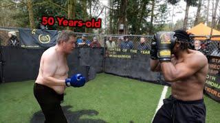 Cocky Young Fighter Thinks He Can Beat 50-Year-Old Veteran — Wait for It!