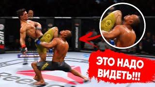 САМЫЙ БРУТАЛЬНЫЙ НОКАУТ КОЛЕНОМ в МОМЕНТ ТЕЙКДАУНА в ИСТОРИИ UFC 3