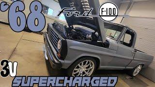 1968 F100 3V Roush Supercharged Swap (PLUS COYOTE & 7.3 GODZILLA SWAP SHOP TOUR) AT BRENSPEED