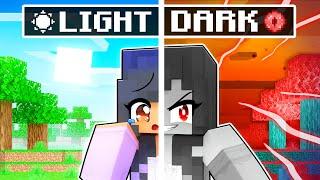 Half LIGHT Half DARK in Minecraft!