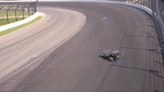 Indy Pro 2000 Championship 2020. Race 1 Indianapolis Road Course. Braden Eves Big Crash Flips