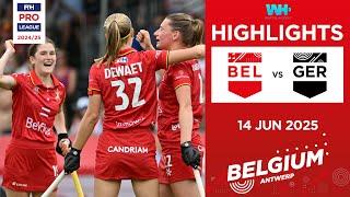 FIH Hockey Pro League 2024-25 Highlights: Belgium vs Germany (W) | Match 1