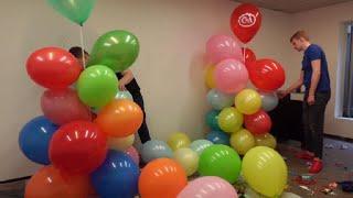 after Shooting  Balloon clean up  #Looner #balloons #popping