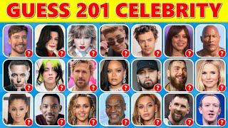 Guess the Celebrity in 3 Seconds | 201 Famous People Everyone Knows!