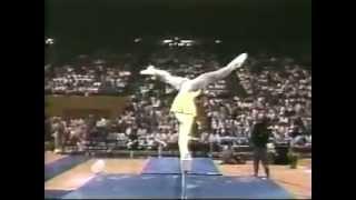 Funny Gymnastic - Paul Hunt on balance beam 1988