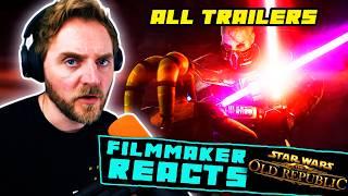 FILMMAKER REACTS: STAR WARS: THE OLD REPUBLIC | ALL TRAILERS!!