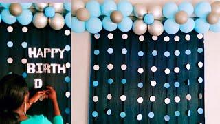 birthday decoration/ how to decorate birthday party at home/party diy